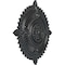 Ekena Millwork Haylynn Ceiling Medallion (Fits Canopies up to 1 1/4"), 29 1/8"OD x 1 1/4"ID x 4"P, Pewter CM29HYPES - alternate 3